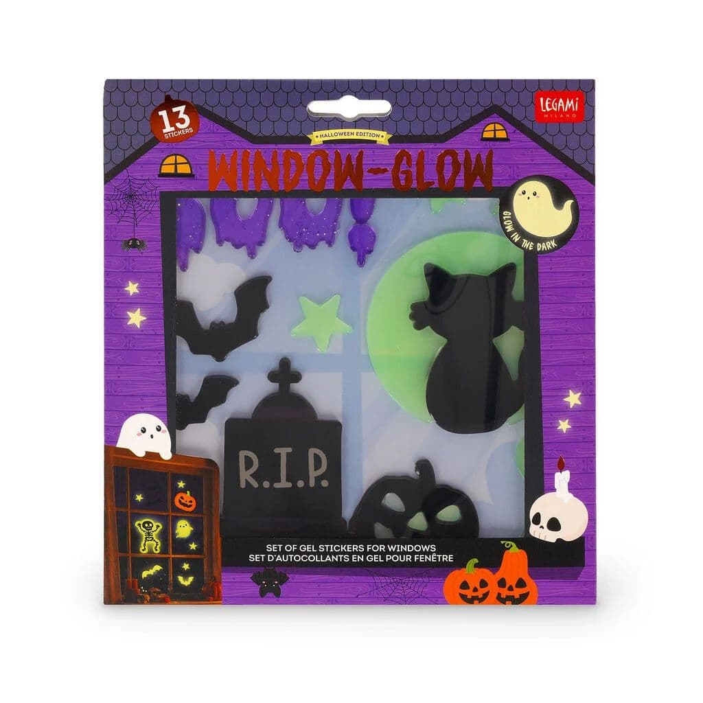 Halloween - Set d'Autocollants en Gel pour Fenêtre - Windo-Glow
