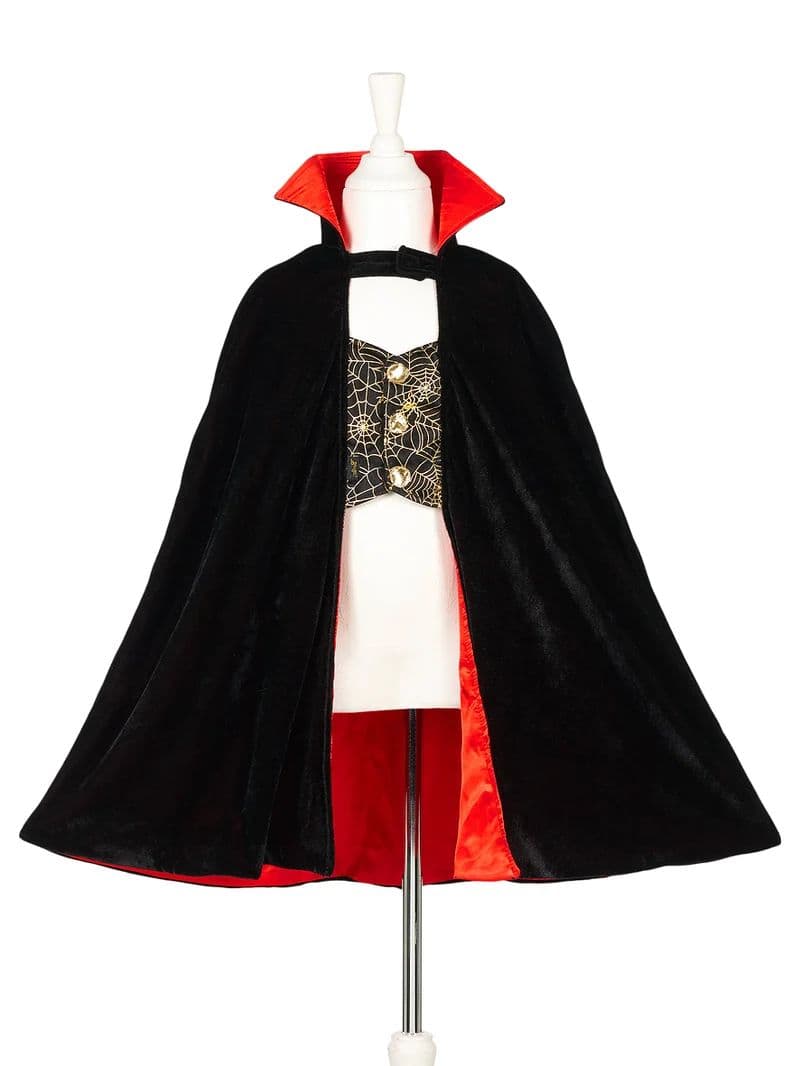 Halloween - Cape de Dracula + dents - 4/8 ans ou 98-128cm
