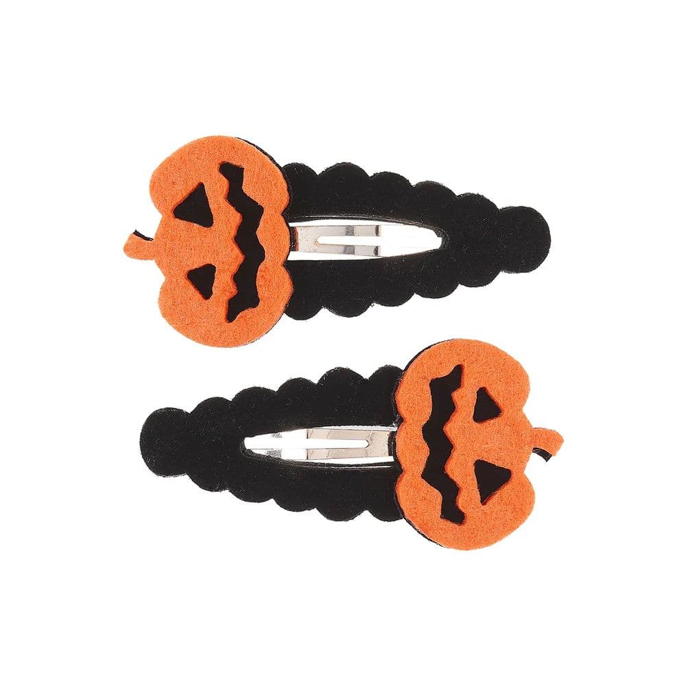 Halloween - Pinces à cheveux Pumpkin orange (2 pièces/carte, 1 carte)