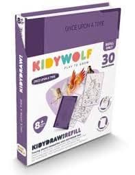 Kidydraw-Pad-Refill8-Out- Once Upon A Time mauve 8 ans